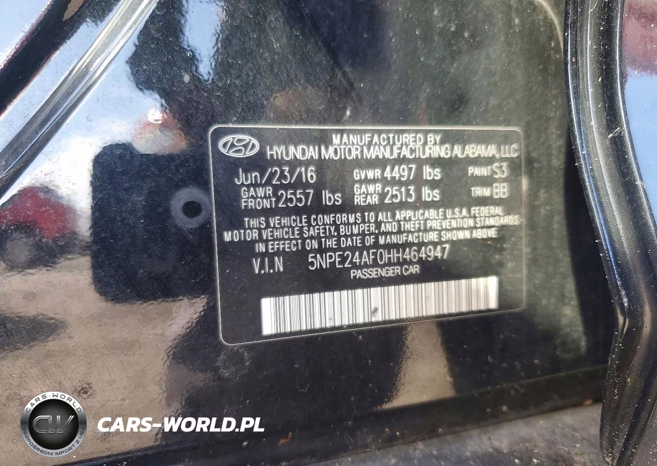 2017 Hyundai Sonata Se VIN:5NPE24AF0HH464947 - 12