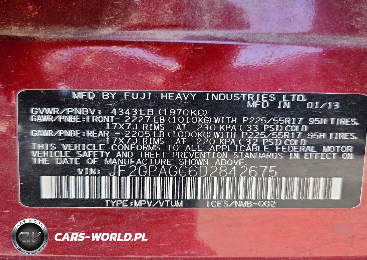 2013 Subaru Xv Crosstrek 2.0 Limited VIN:JF2GPAGC6D2842675 - 13