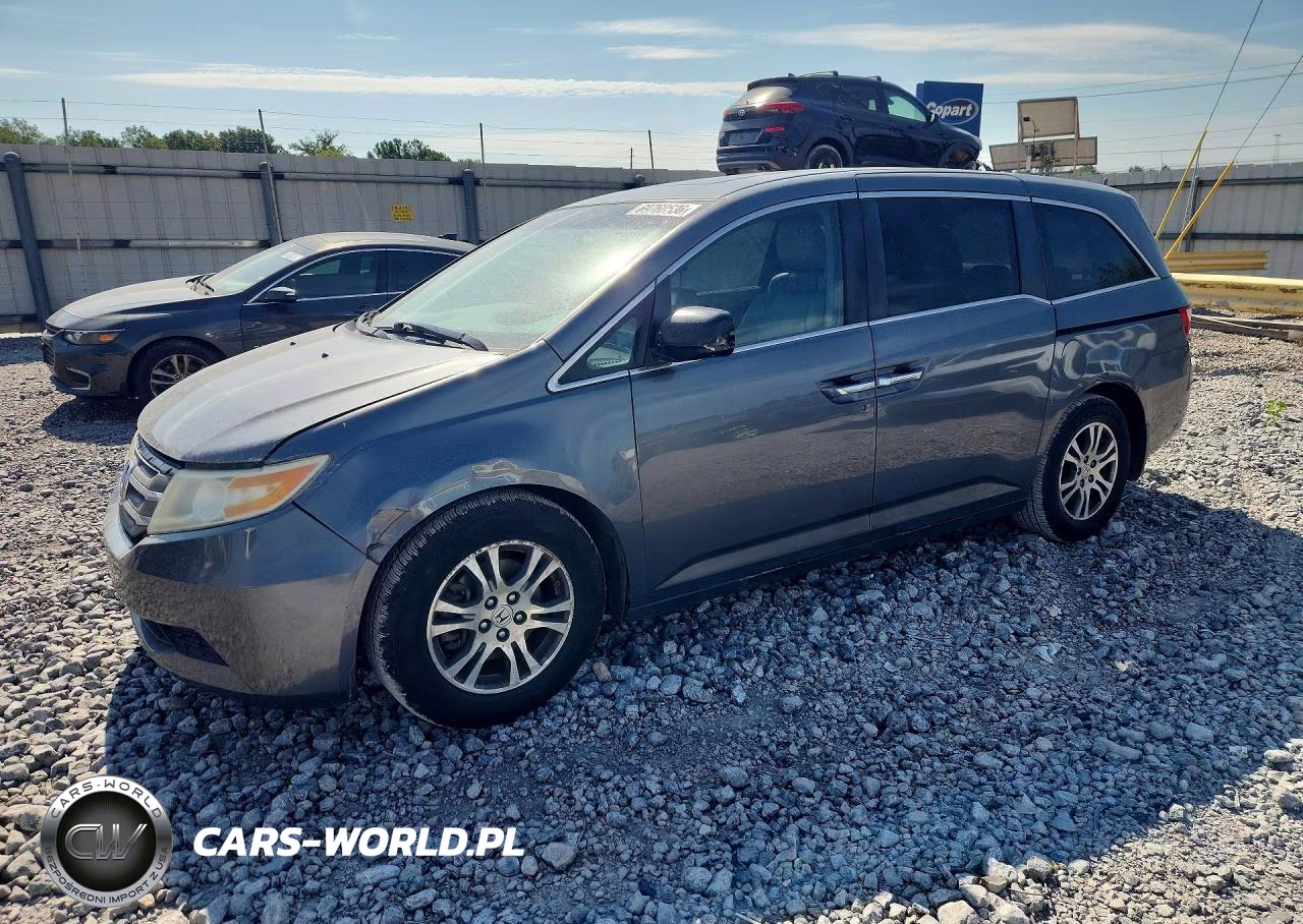 2012 Honda Odyssey Exl VIN:5FNRL5H69CB047439 - 1