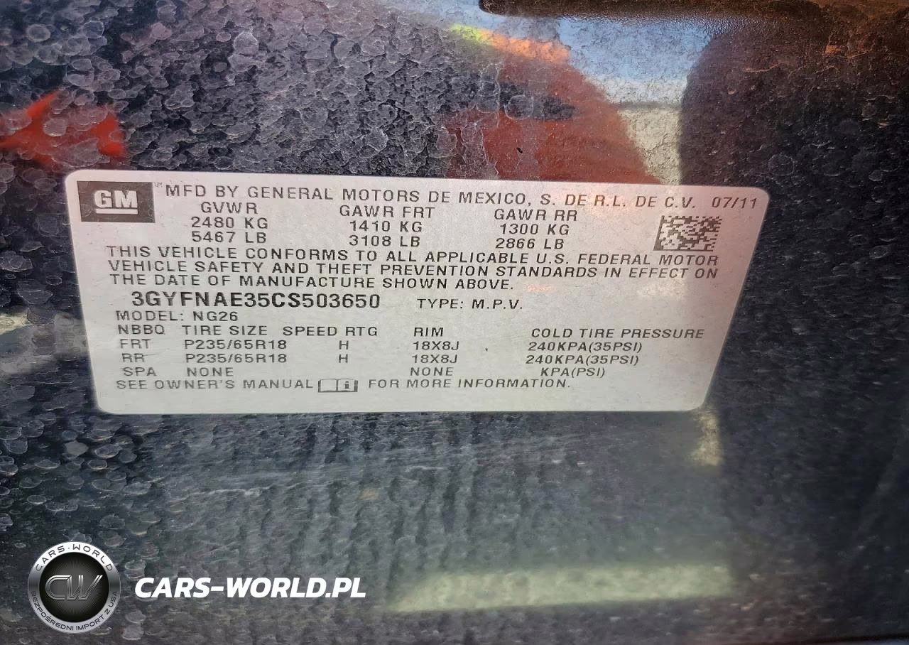 2012 Cadillac Srx Luxury Collection VIN:3GYFNAE35CS503650 - 14