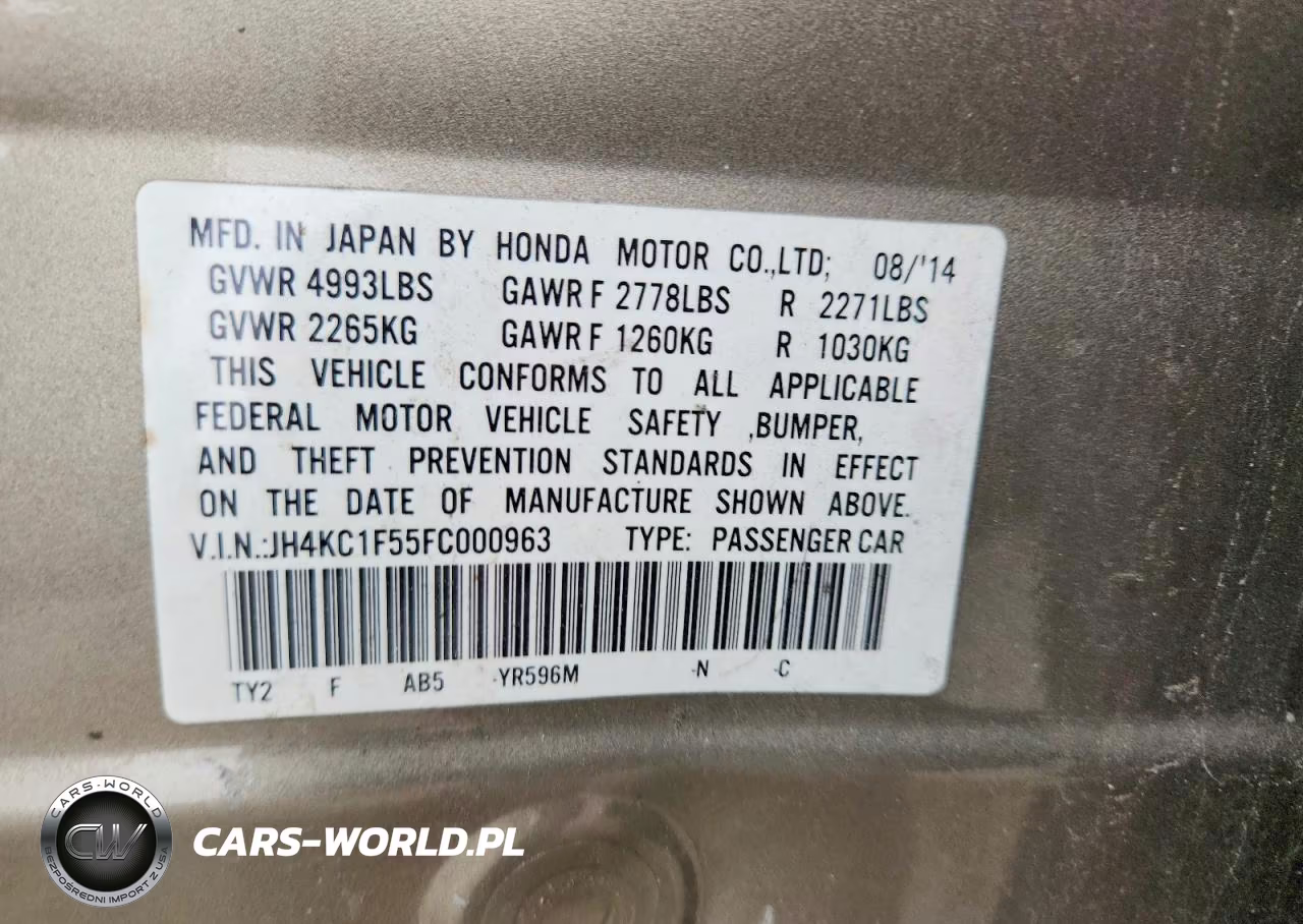 2015 Acura Rlx Tech VIN:JH4KC1F55FC000963 - 12