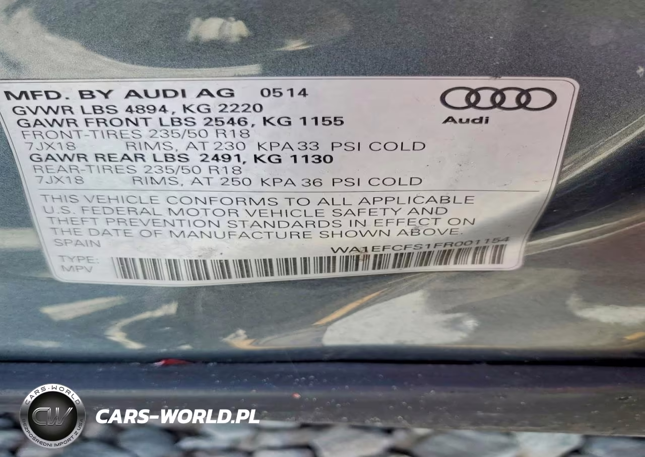 2015 Audi Q3 Premium Plus VIN:WA1EFCFS1FR001154 - 12