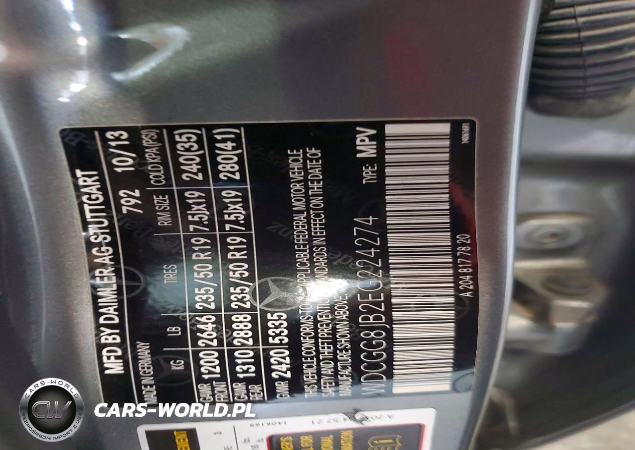 2014 Mercedes-Benz Glk 350 4Matic VIN:WDCGG8JB2EG224274 - 13