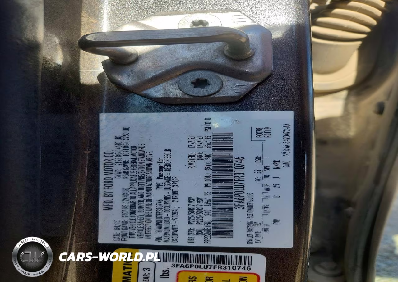 2015 Ford Fusion Se Hybrid VIN:3FA6P0LU7FR310746 - 12