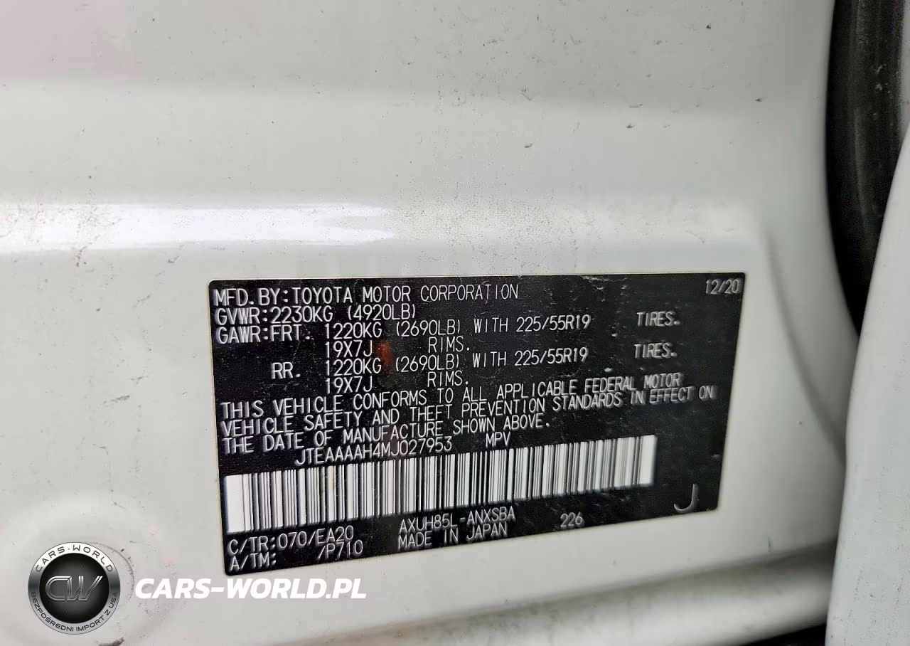 2021 Toyota Venza Limited VIN:JTEAAAAH4MJ027953 - 14