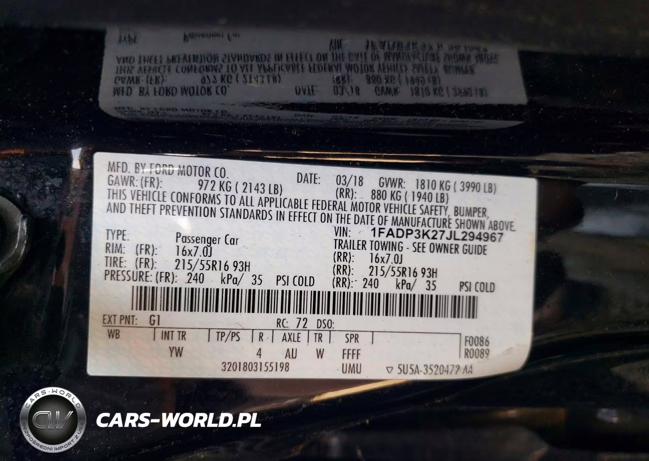 2018 Ford Focus Se VIN:1FADP3K27JL294967 - 13