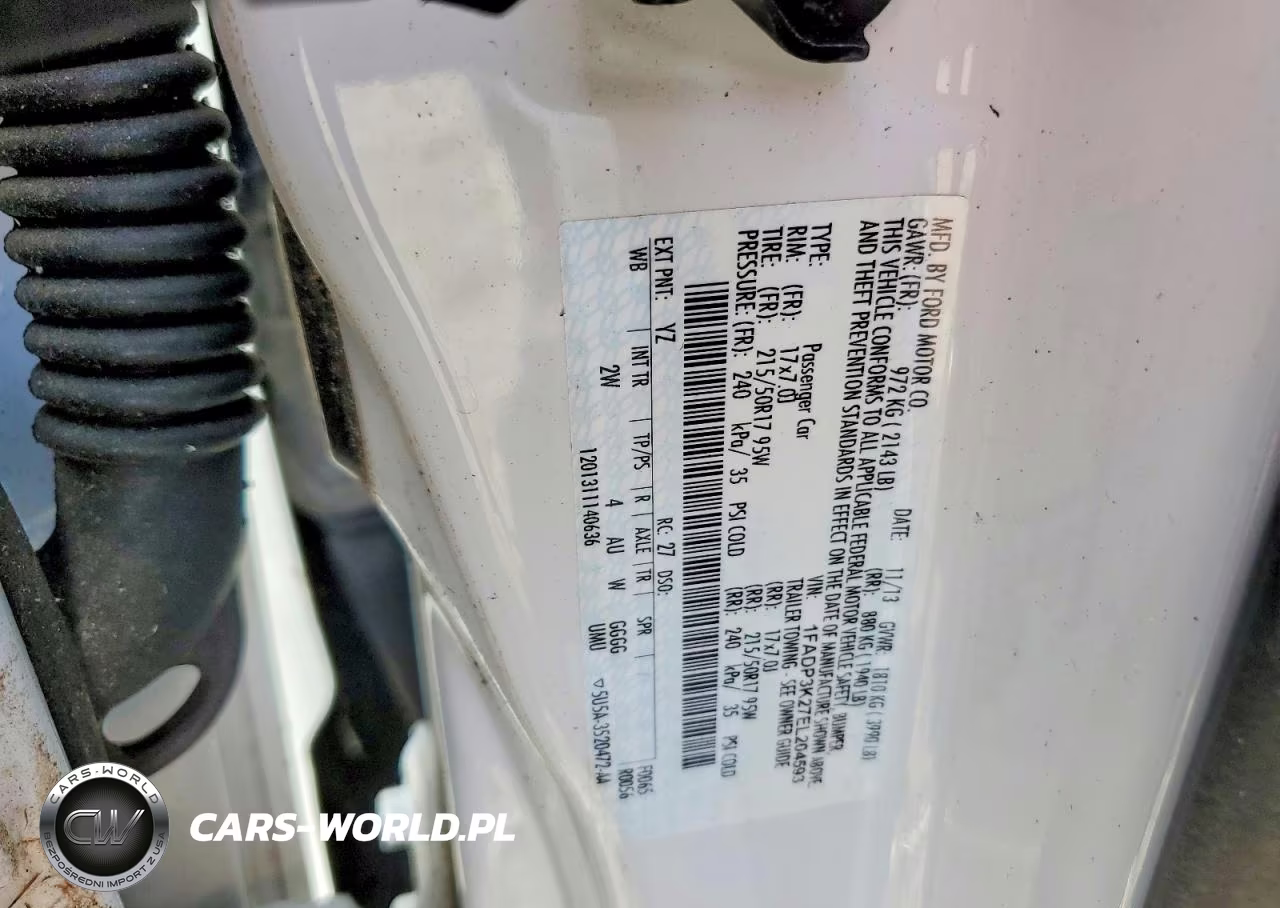 2014 Ford Focus Se VIN:1FADP3K27EL204593 - 12
