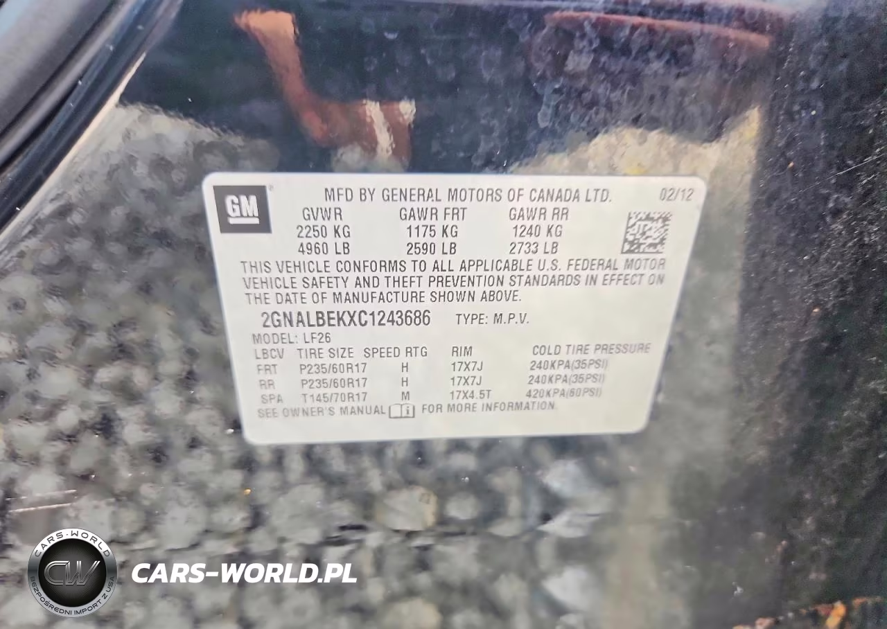 2012 Chevrolet Equinox Ls VIN:2GNALBEKXC1243686 - 13