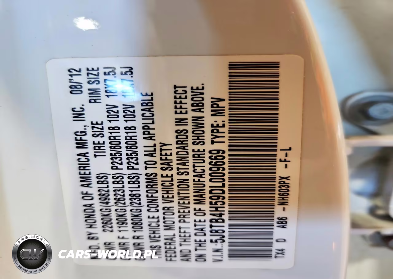2013 Acura Rdx Technology VIN:5J8TB4H59DL009669 - 12