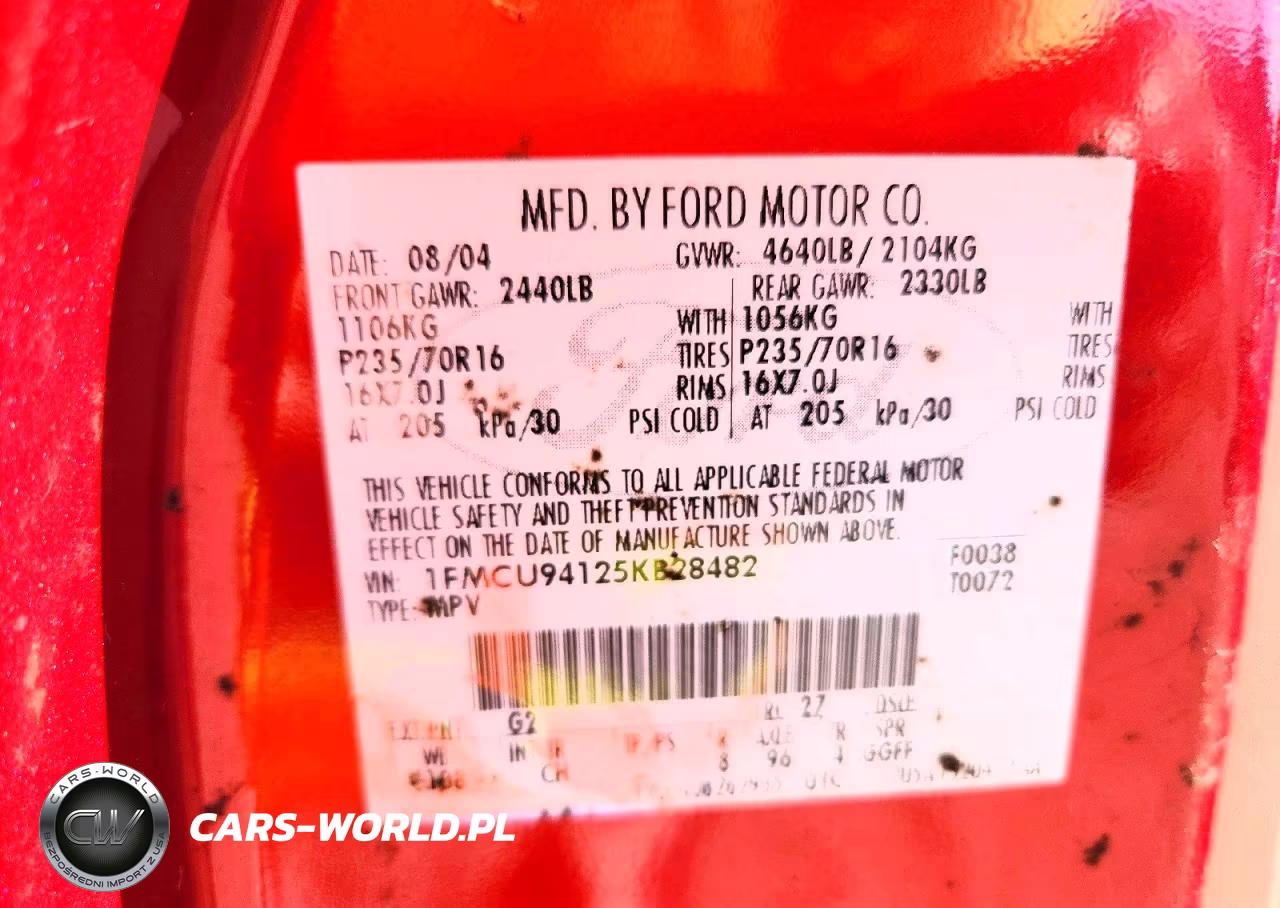 2005 Ford Escape Limited VIN:1FMCU94125KB28482 - 12