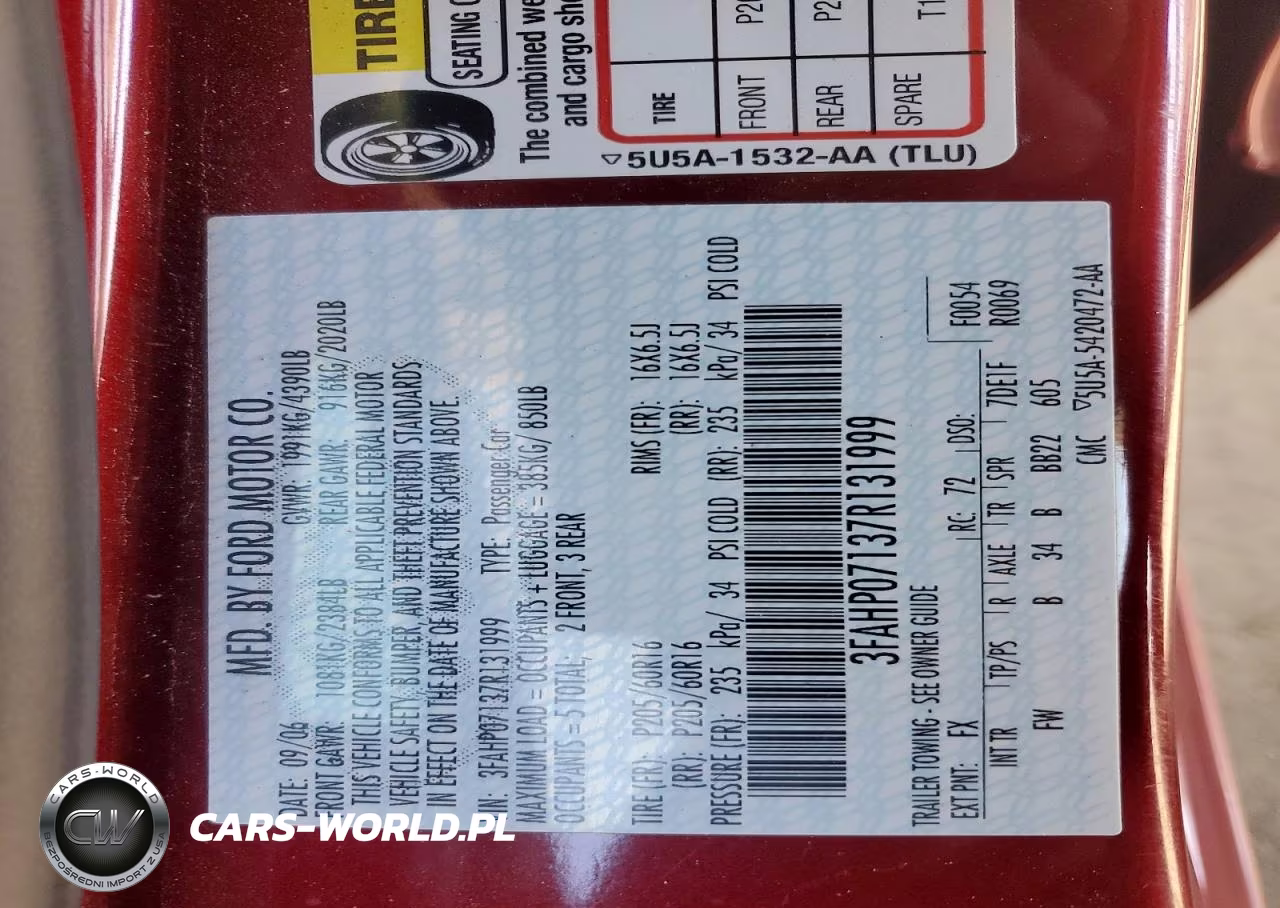 2007 Ford Fusion Se VIN:3FAHP07137R131999 - 12