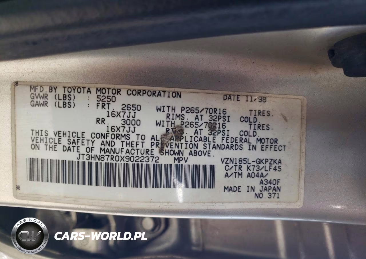 1999 Toyota 4Runner Limited VIN:JT3HN87R0X9022372 - 13