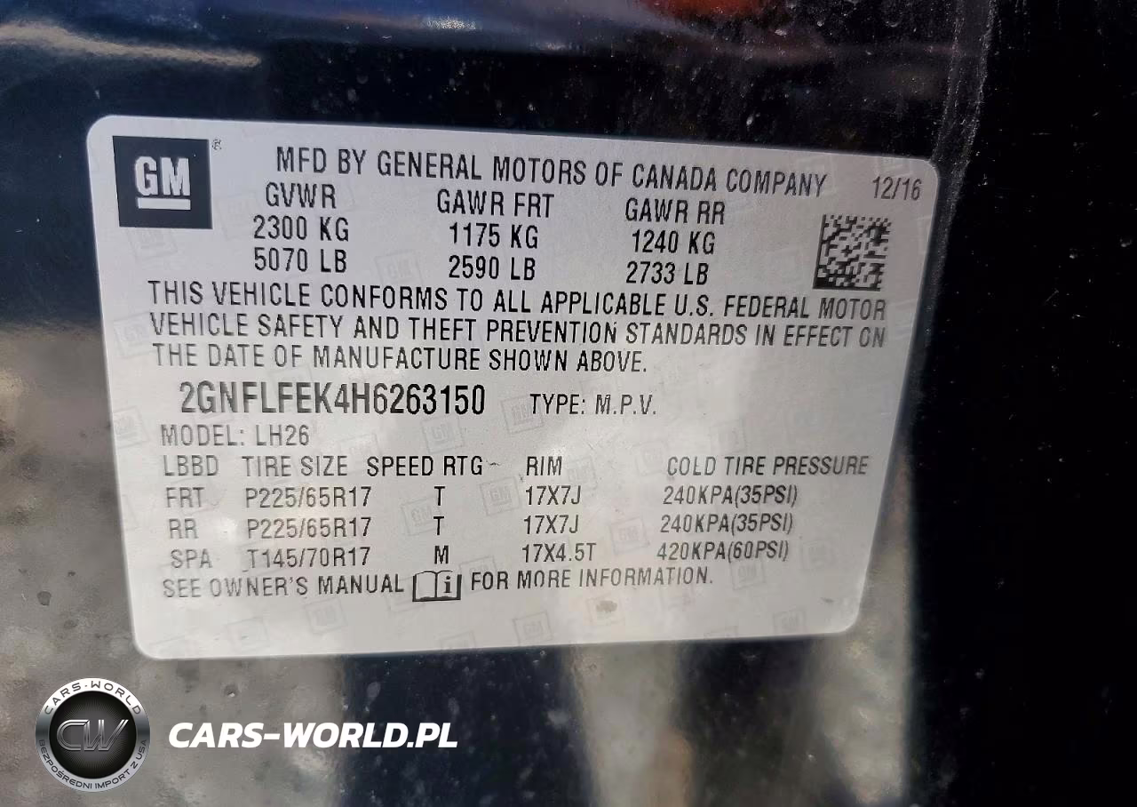 2017 Chevrolet Equinox Lt VIN:2GNFLFEK4H6263150 - 13