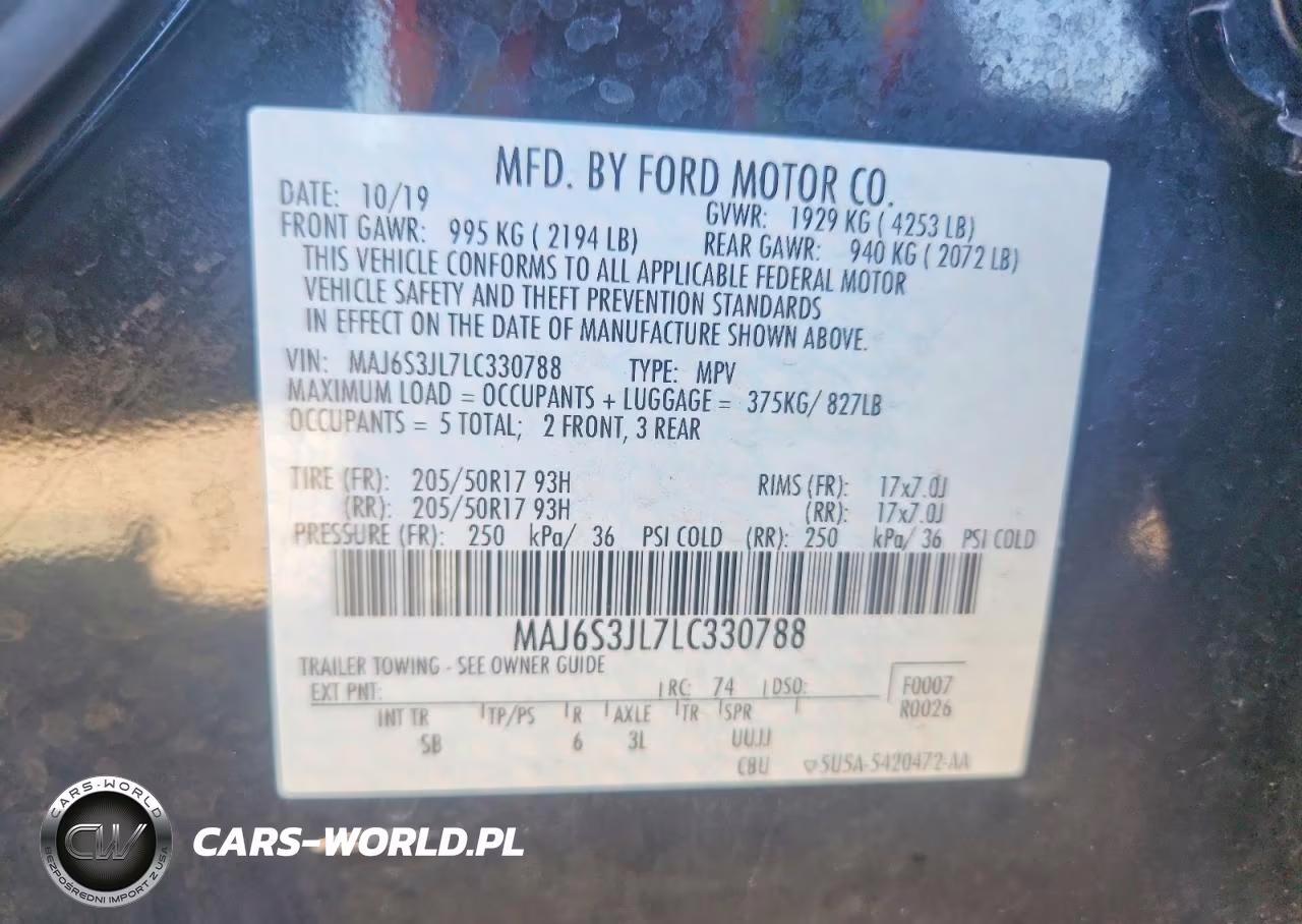 2020 Ford Ecosport Ses VIN:MAJ6S3JL7LC330788 - 12