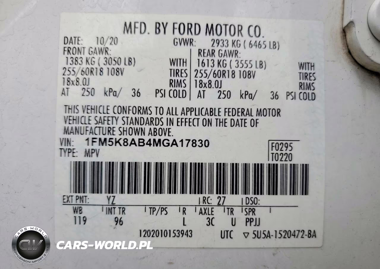 2021 Ford Exlplorer VIN:1FM5K8AB4MGA17830 - 13