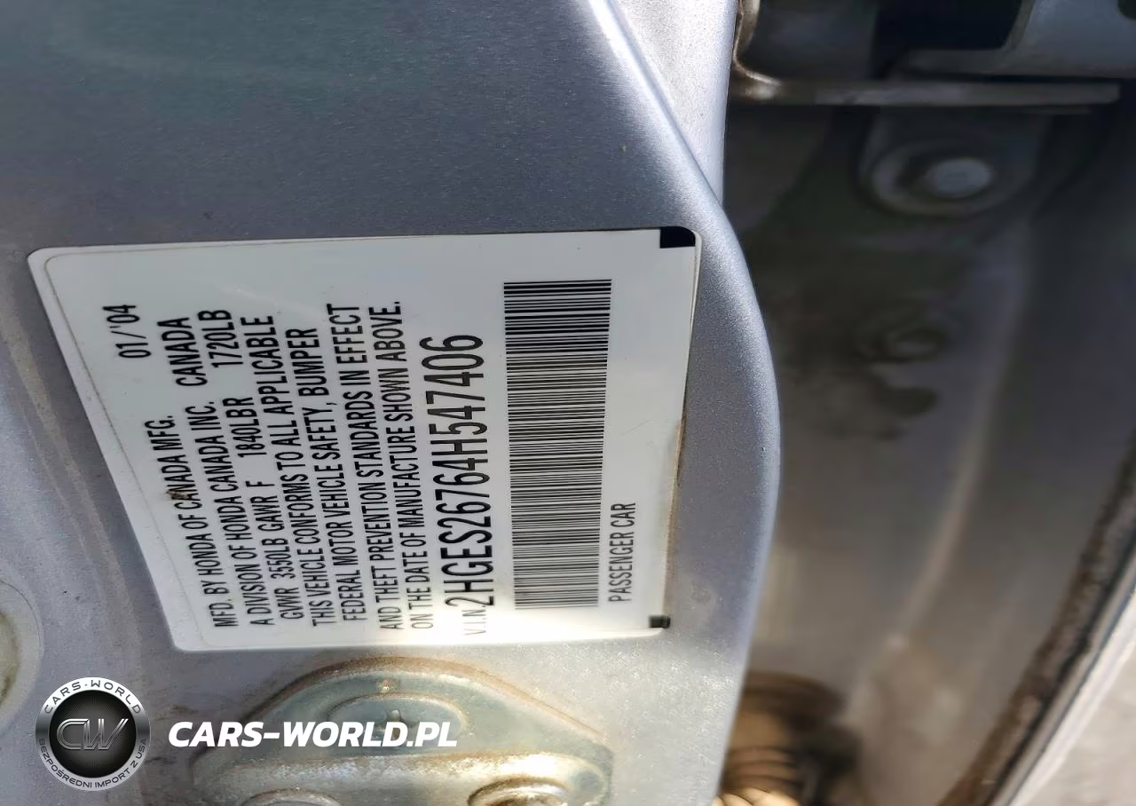 2004 Honda Civic Ex VIN:2HGES26764H547406 - 13