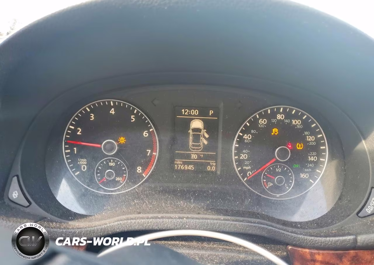 2012 Volkswagen Passat Sel VIN:1VWCH7A32CC110202 - 9