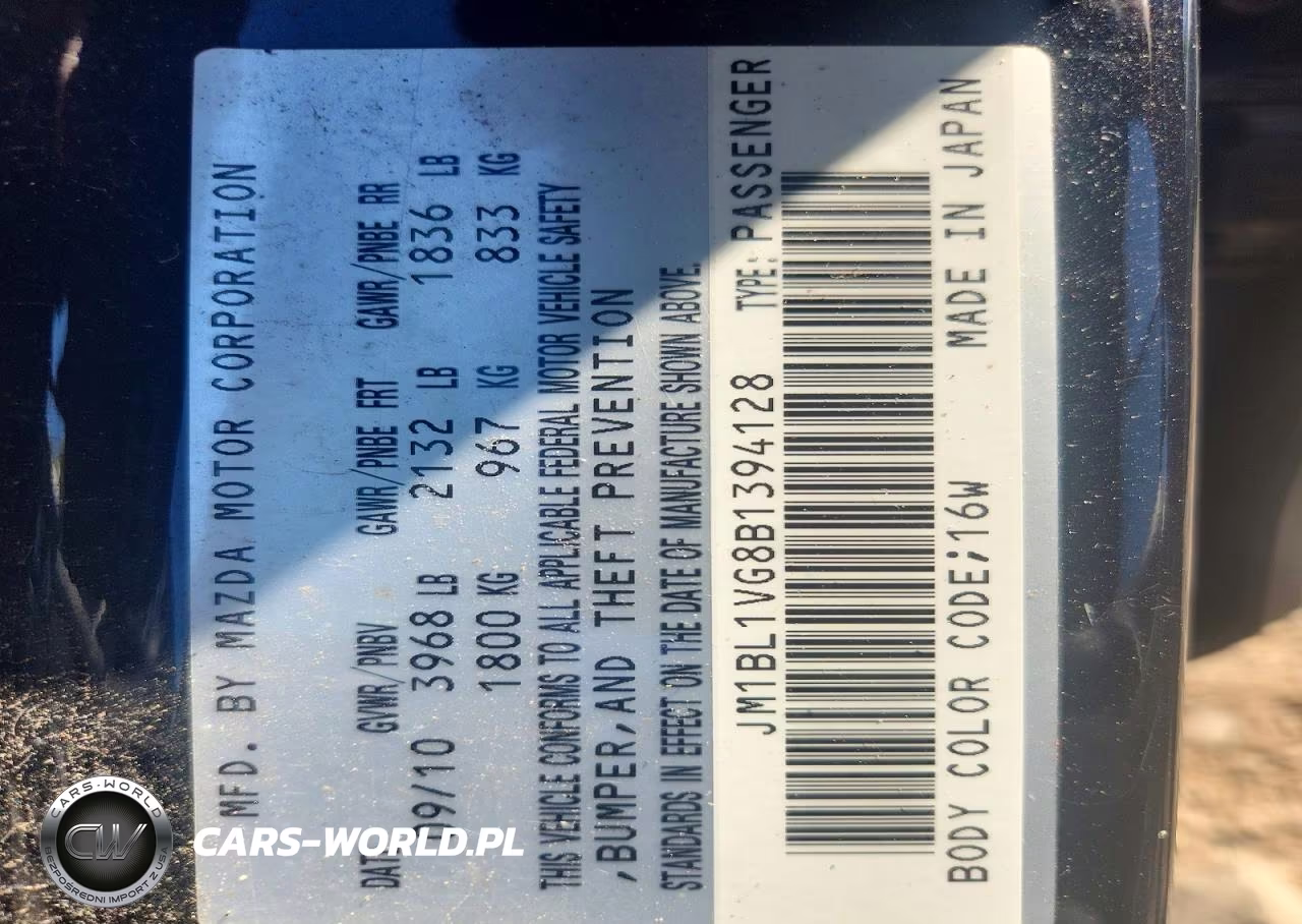 2011 Mazda 3 I VIN:JM1BL1VG8B1394128 - 12