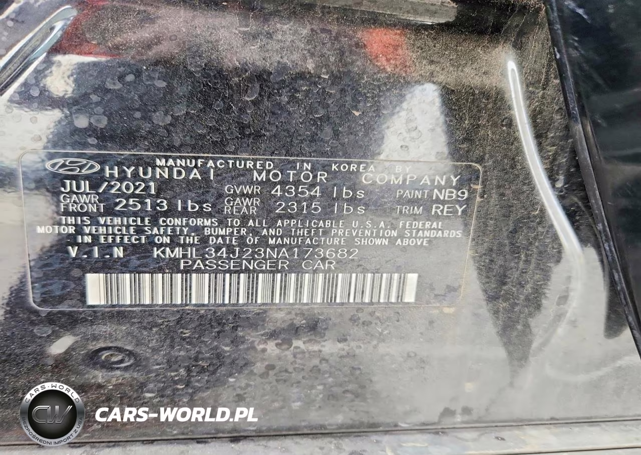 2022 Hyundai Sonata Limited VIN:KMHL34J23NA173682 - 13