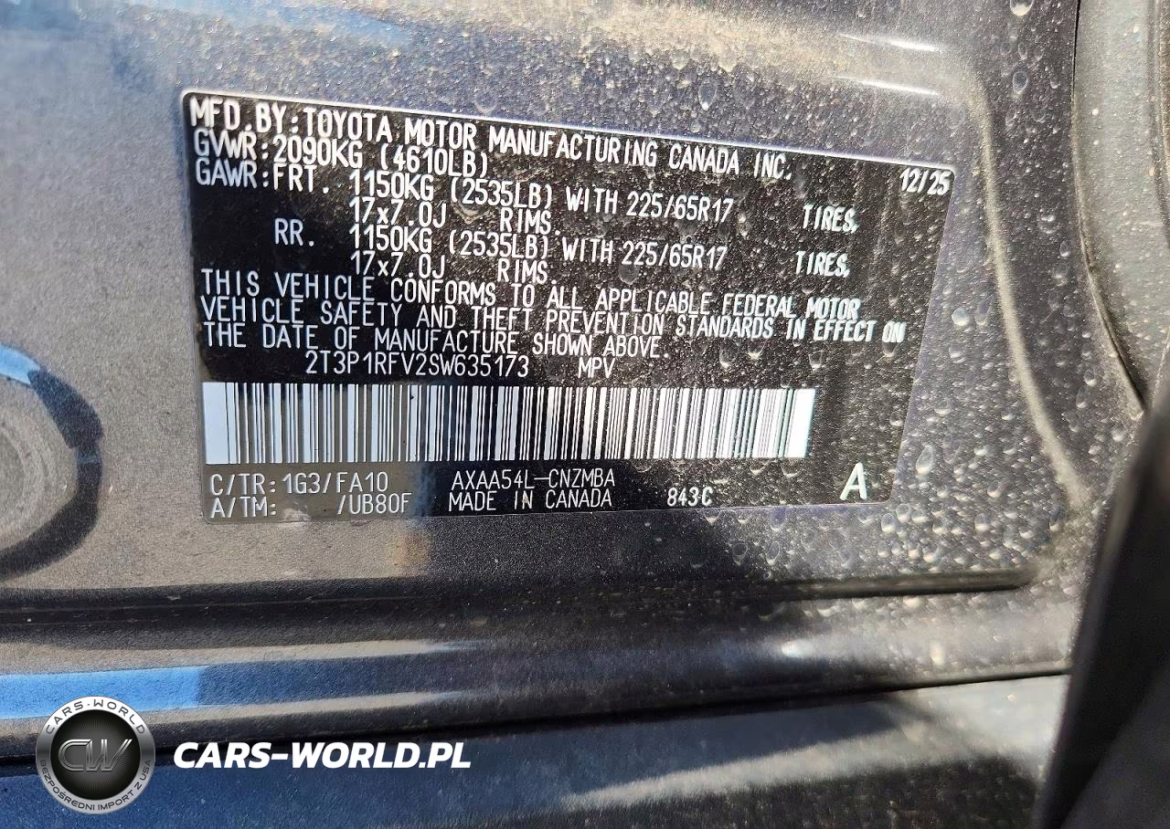 2025 Toyota Rav4 Xle VIN:2T3P1RFV2SW635173 - 13