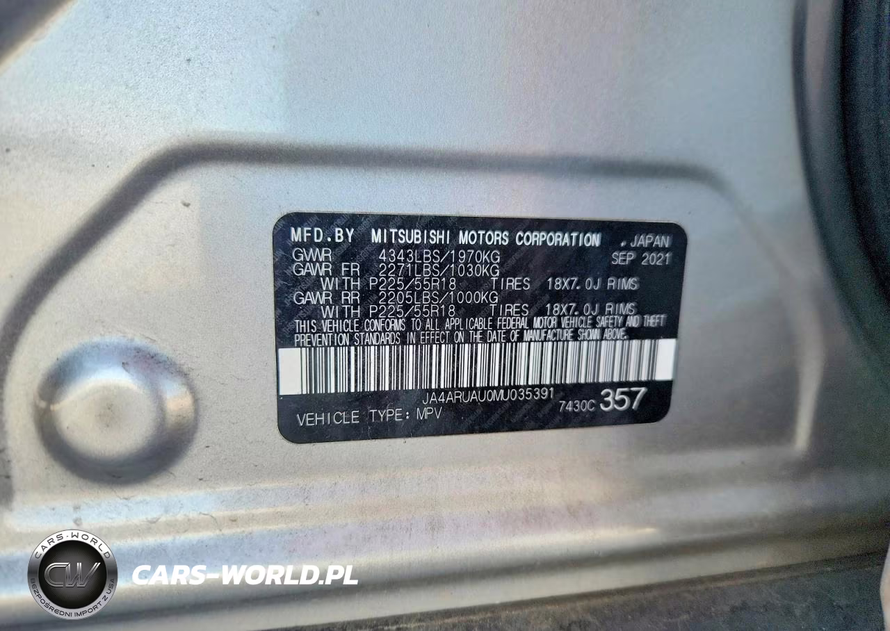 2021 Mitsubishi Outlander Sport Es VIN:JA4ARUAU0MU035391 - 13