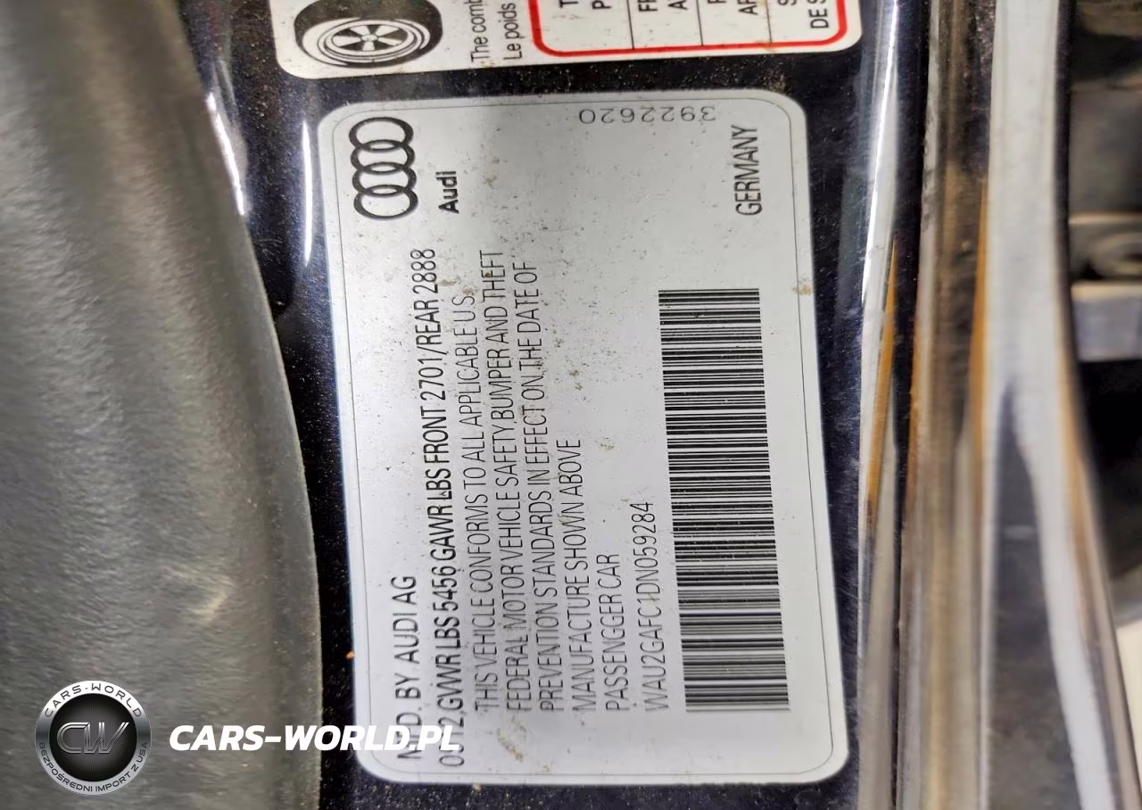 2013 Audi A7 Prestige VIN:WAU2GAFC1DN059284 - 13