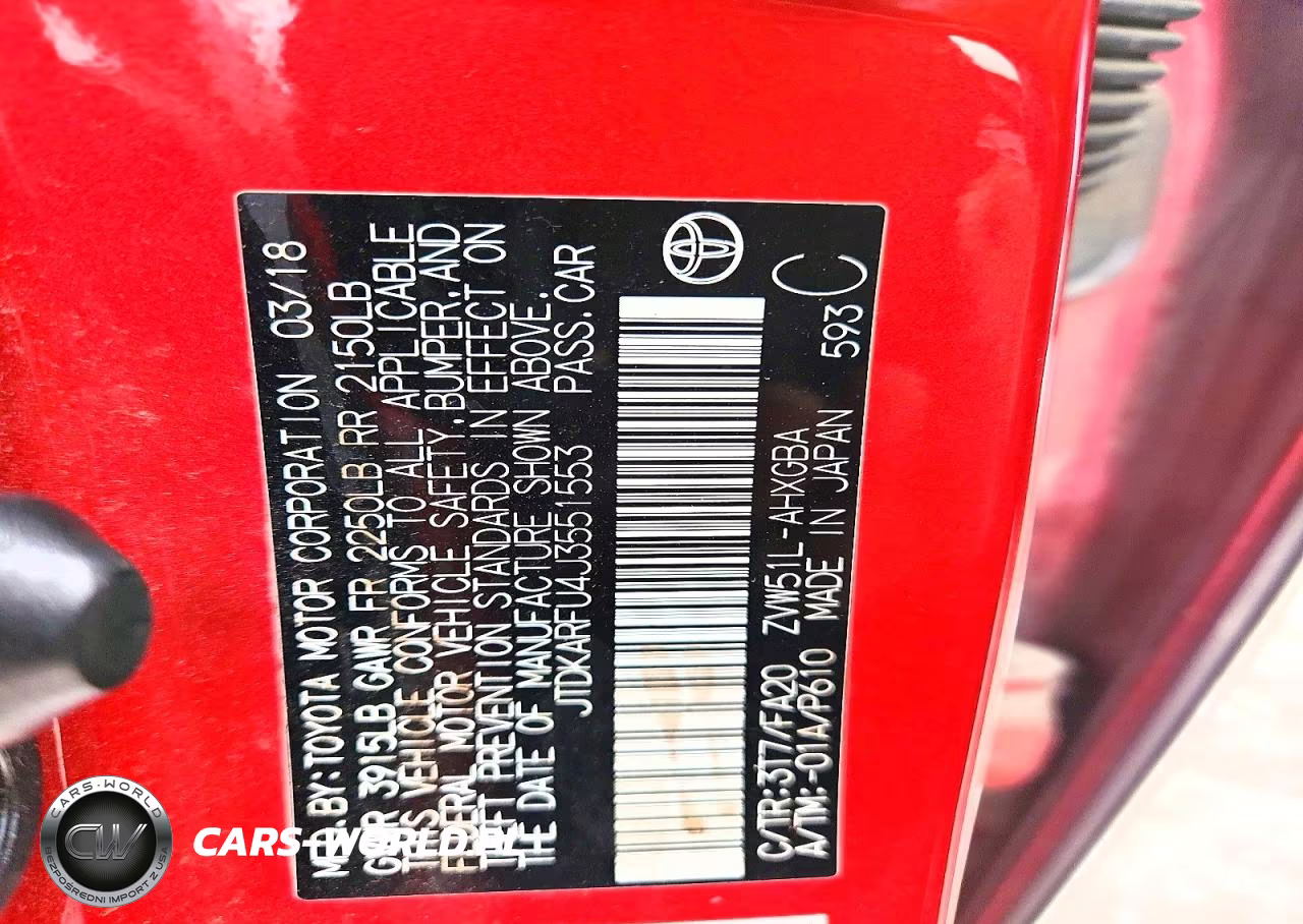 2018 Toyota Prius Three VIN:JTDKARFU4J3551553 - 12