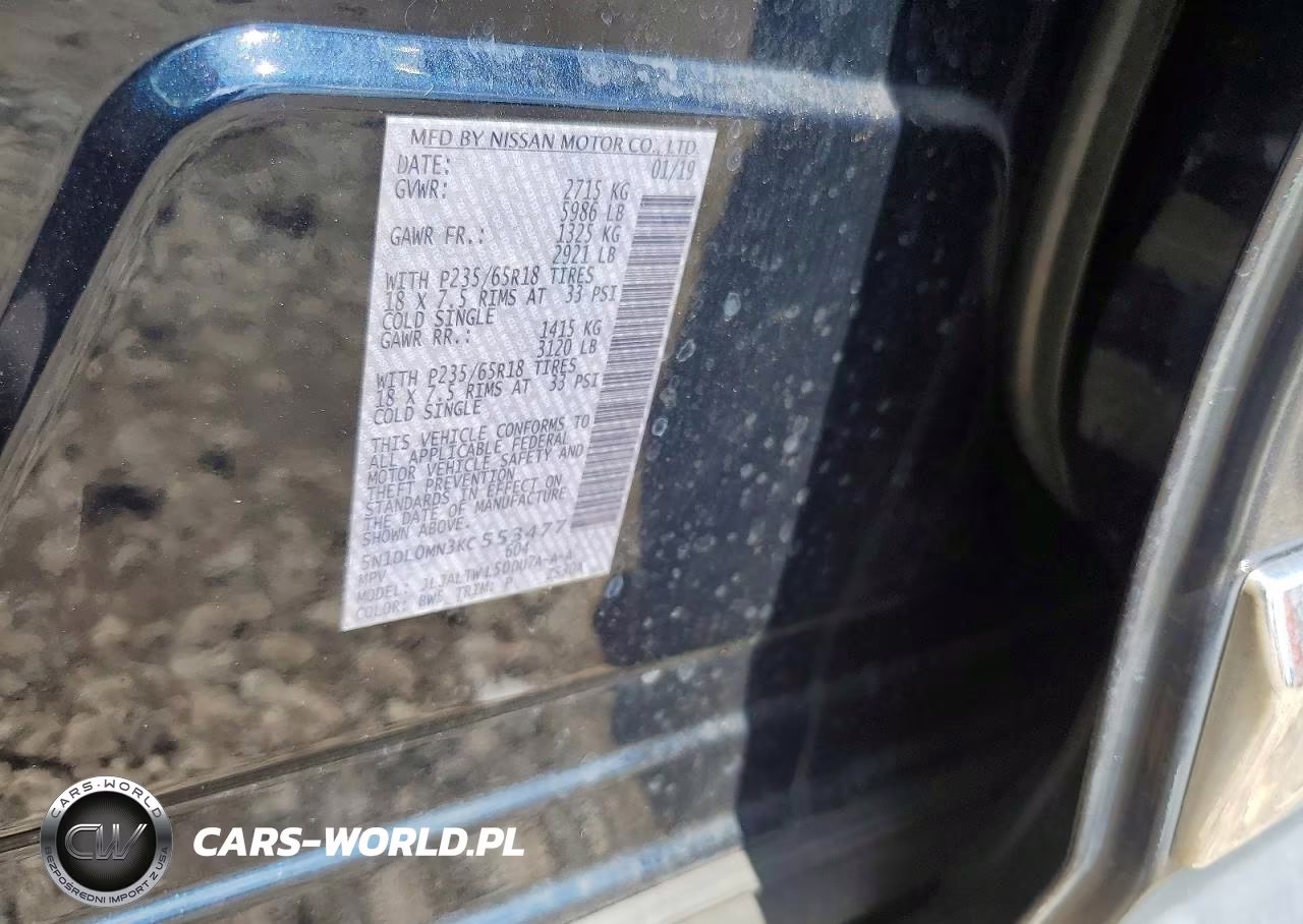 2019 Infiniti Qx60 Luxe VIN:5N1DL0MN3KC553477 - 12
