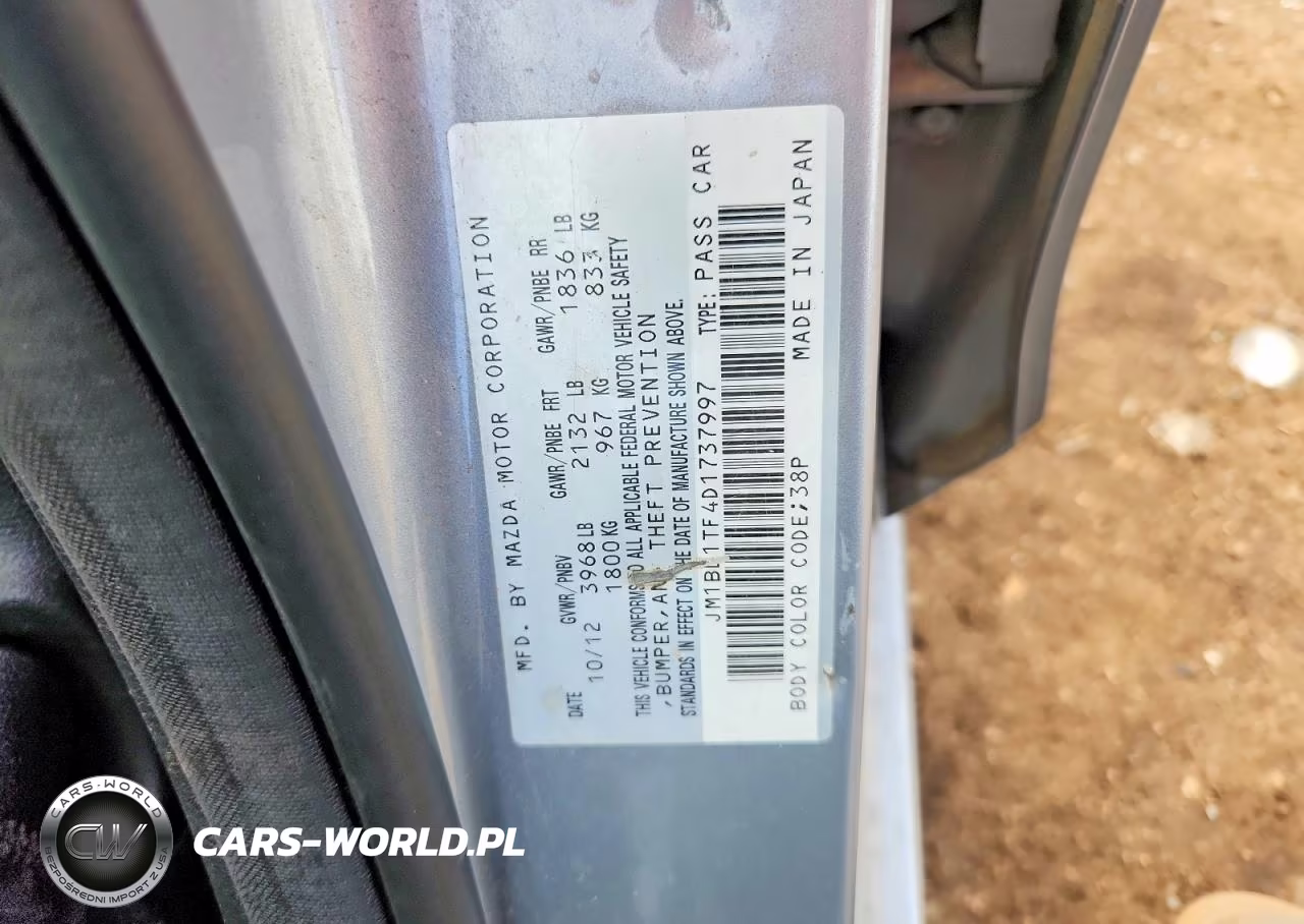 2013 Mazda 3 I VIN:JM1BL1TF4D1737997 - 12