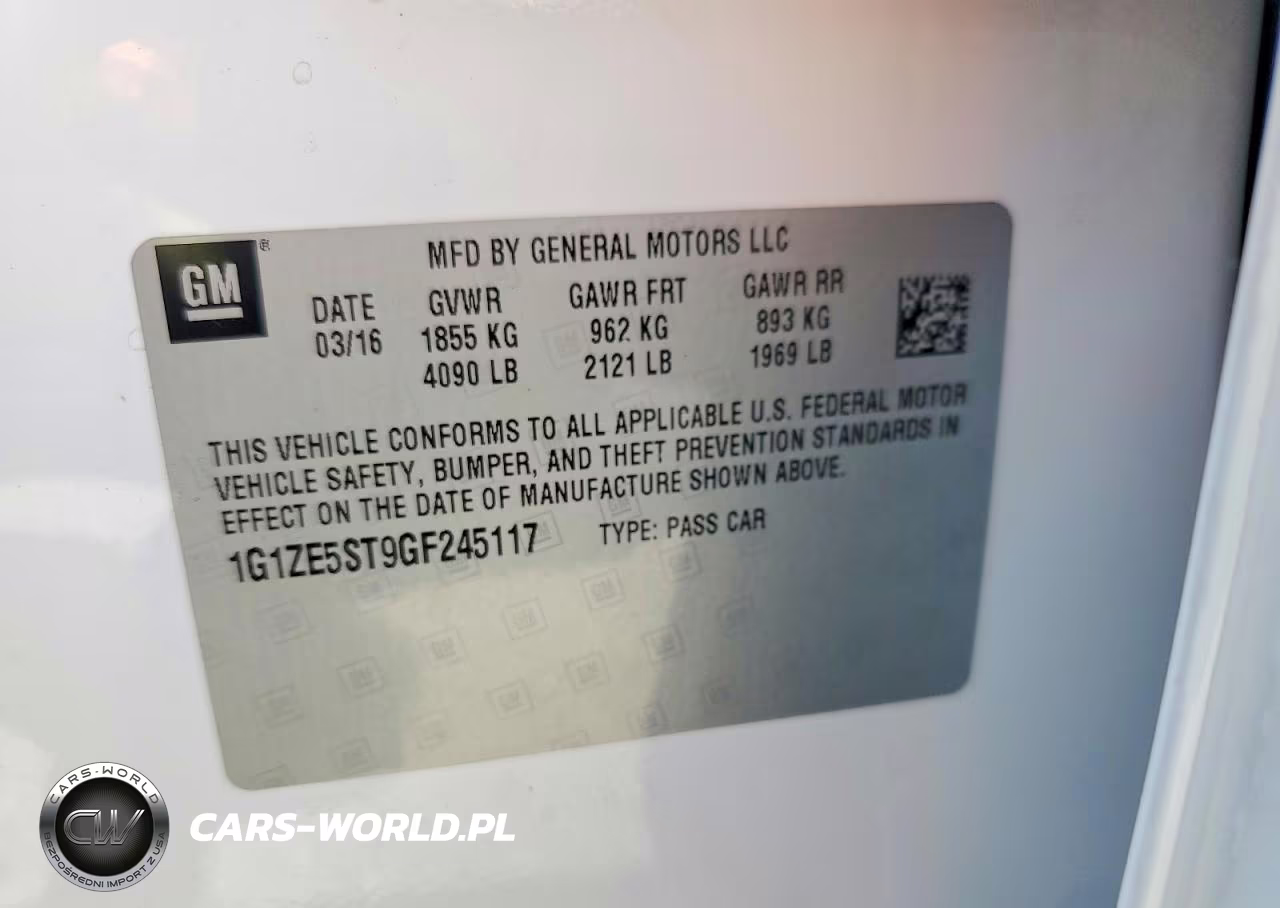 2016 Chevrolet Malibu Lt VIN:1G1ZE5ST9GF245117 - 12