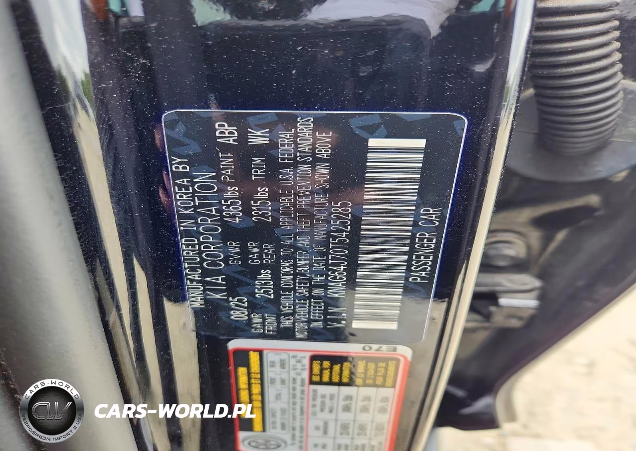 2026 Kia K5 Gt Line VIN:KNAG64J70T5425285 - 12