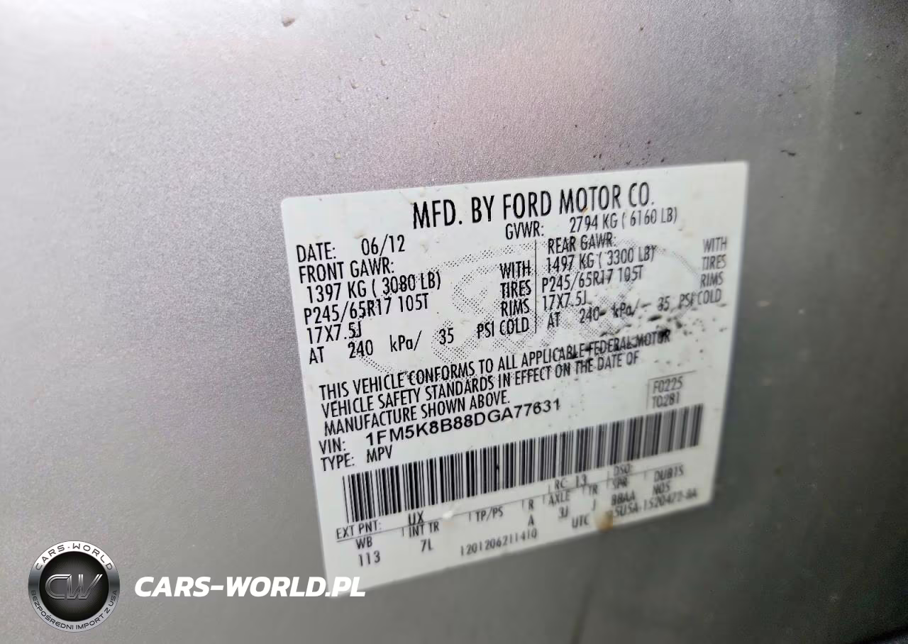 2013 Ford Explorer VIN:1FM5K8B88DGA77631 - 13