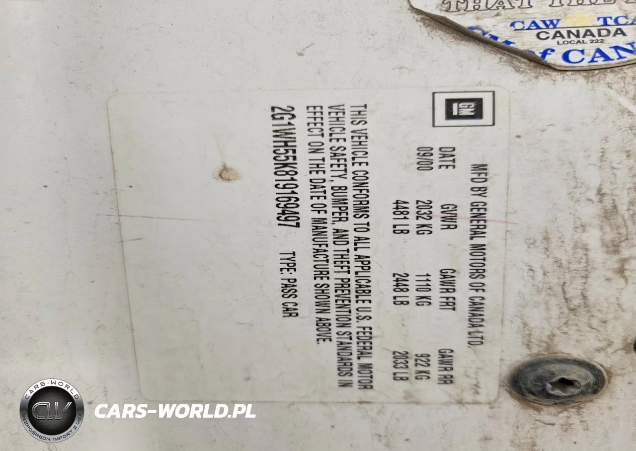 2001 Chevrolet Impala Ls VIN:2G1WH55K819169497 - 12