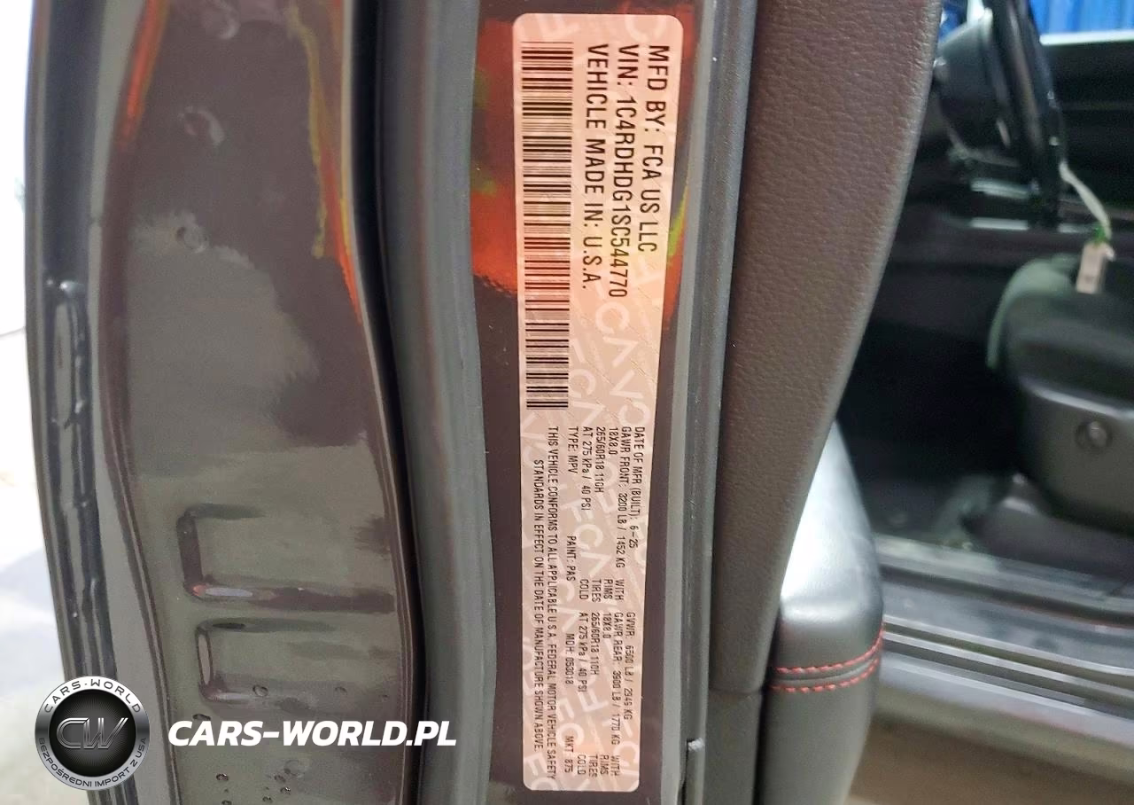 2025 Dodge Durango Gt VIN:1C4RDHDG1SC544770 - 13
