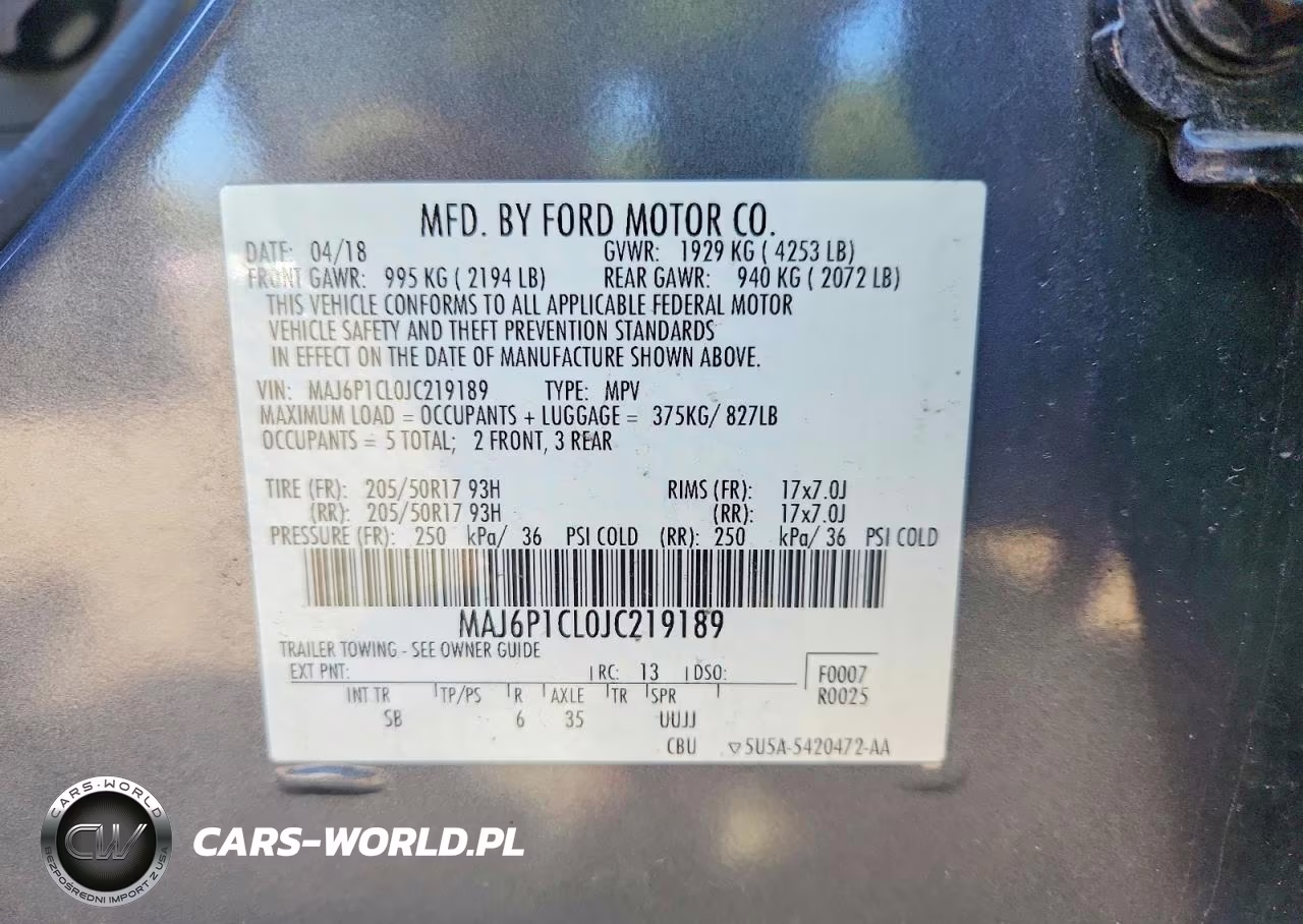 2018 Ford Ecosport Ses VIN:MAJ6P1CL0JC219189 - 14