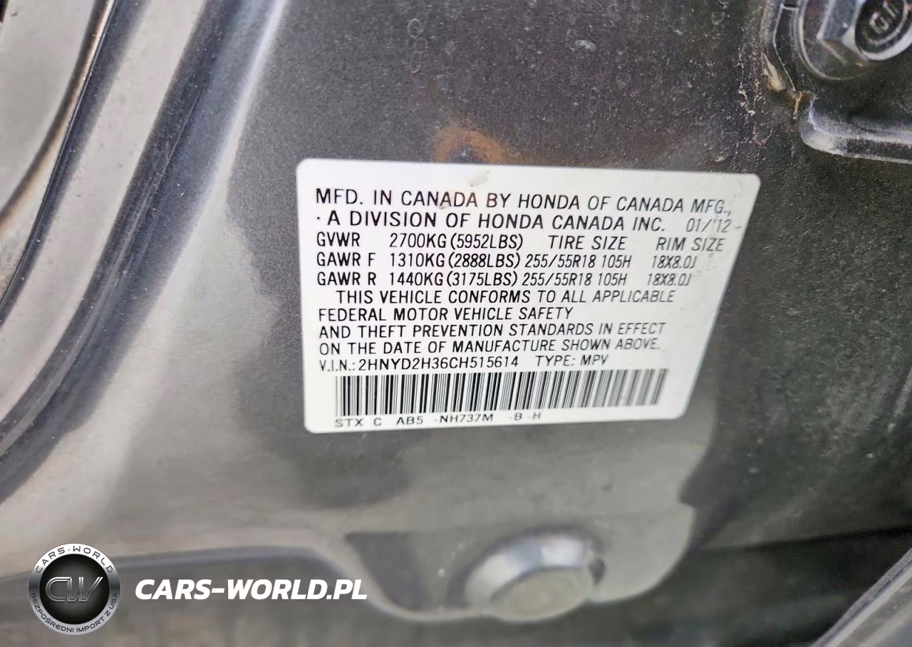 2012 Acura Mdx Technology VIN:2HNYD2H36CH515614 - 12