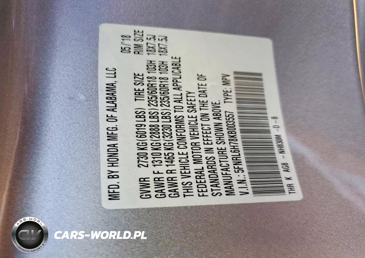 2019 Honda Odyssey Exl VIN:5FNRL6H78KB003557 - 13
