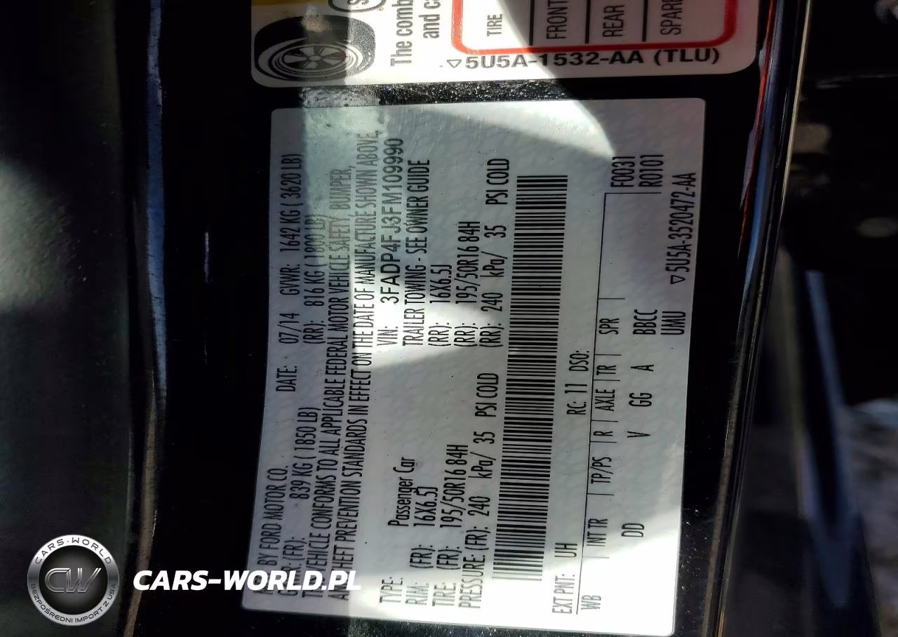 2015 Ford Fiesta Titanium VIN:3FADP4FJ3FM109990 - 12