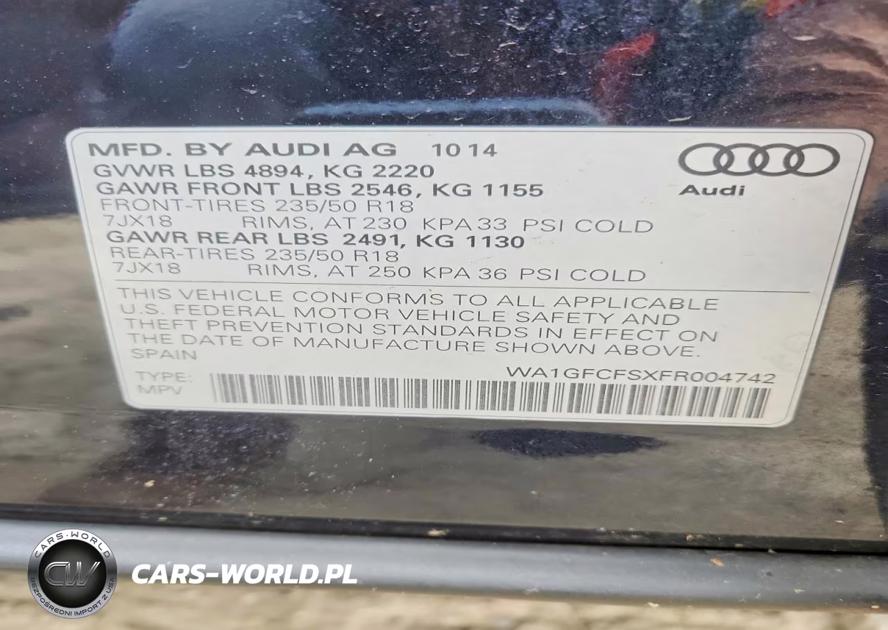 2015 Audi Q3 Prestige VIN:WA1GFCFSXFR004742 - 13