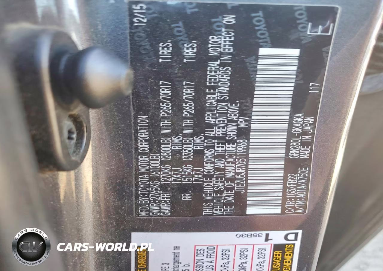2016 Toyota 4Runner Sr5 VIN:JTEZU5JR7G5119968 - 13