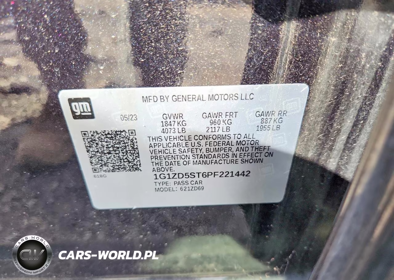 2023 Chevrolet Malibu Lt VIN:1G1ZD5ST6PF221442 - 12