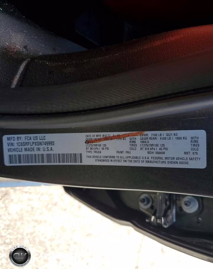 2025 Ram 1500 Rebel VIN:1C6SRFLPXSN749993 - 12