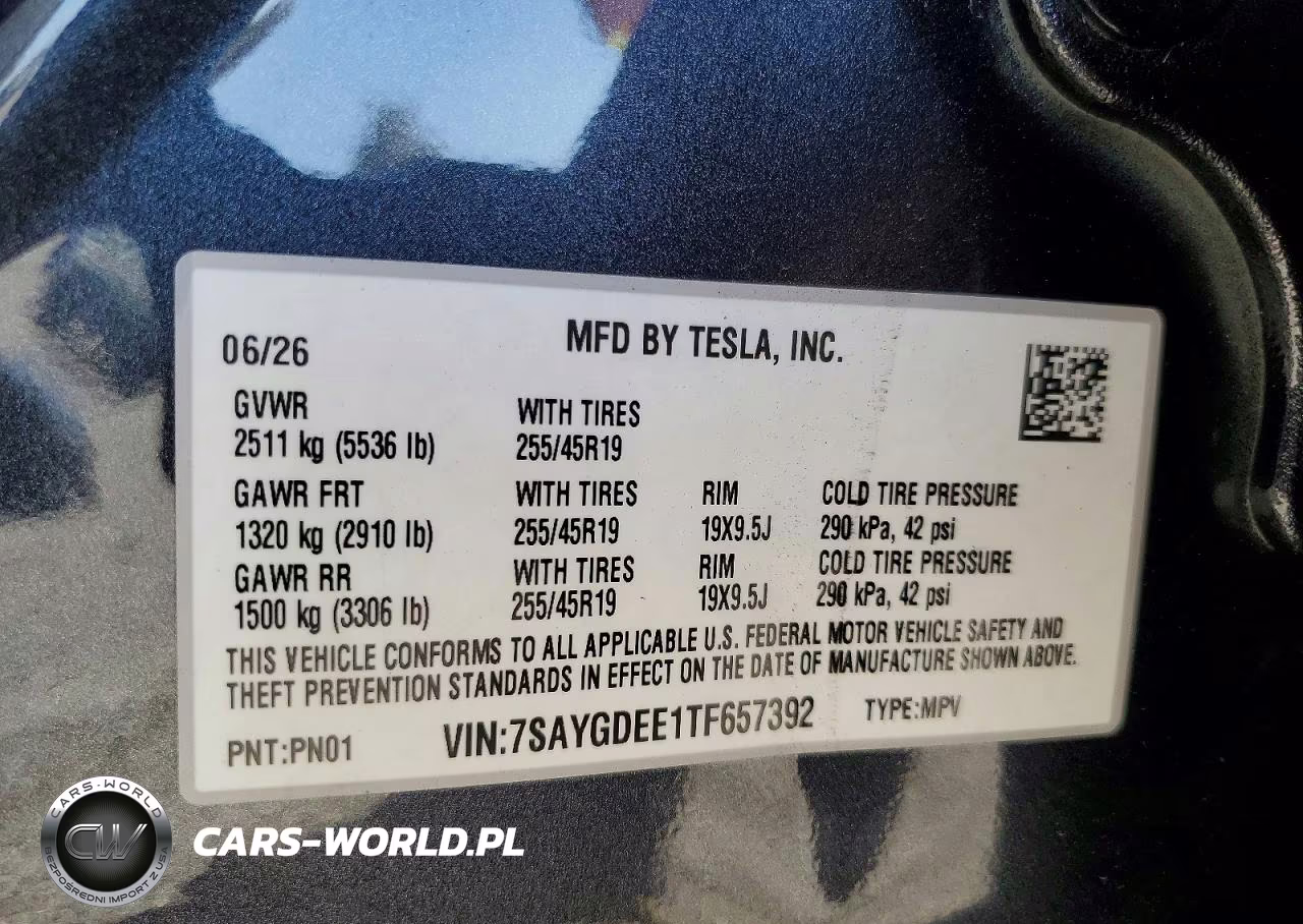 2026 Tesla Model Y VIN:7SAYGDEE1TF657392 - 13