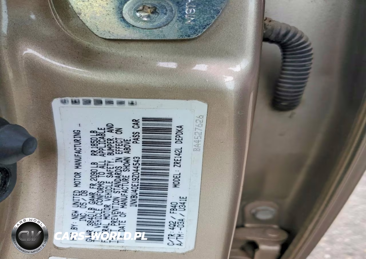 2009 Toyota Corolla Base VIN:1NXBU40E19Z044543 - 12