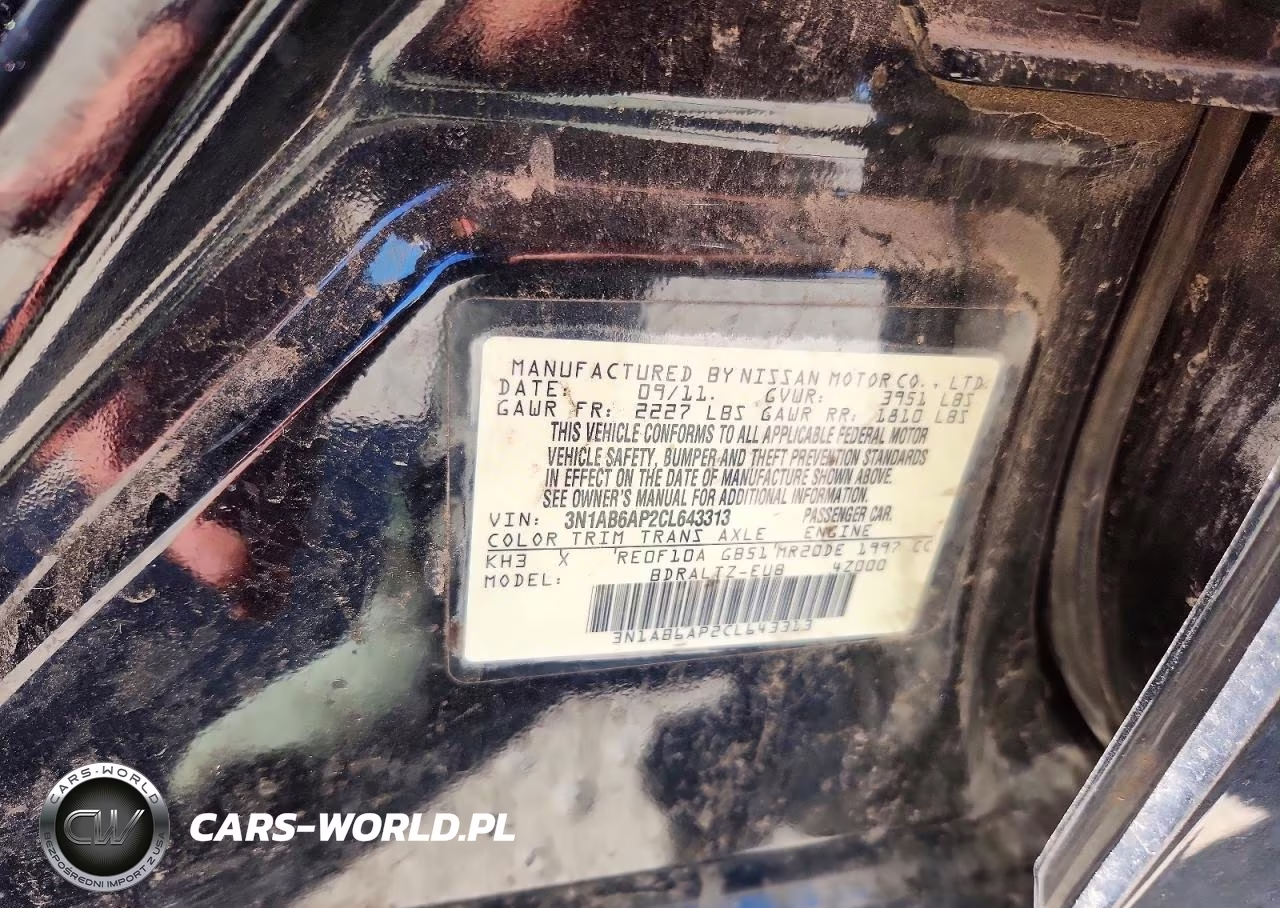 2012 Nissan Sentra 2.0 VIN:3N1AB6AP2CL643313 - 13