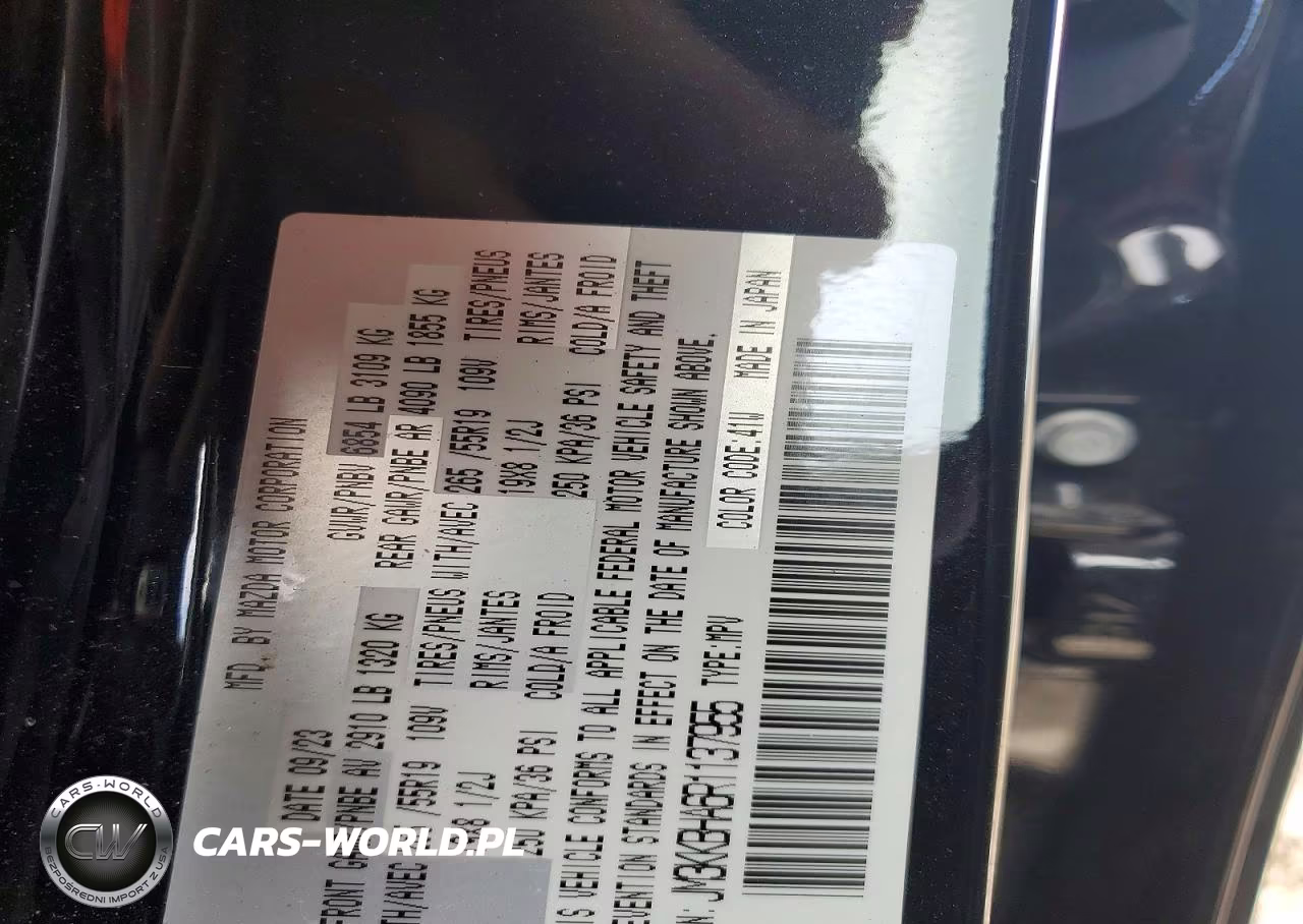 2024 Mazda Cx-90 Preferred VIN:JM3KKBHA6R1137955 - 14