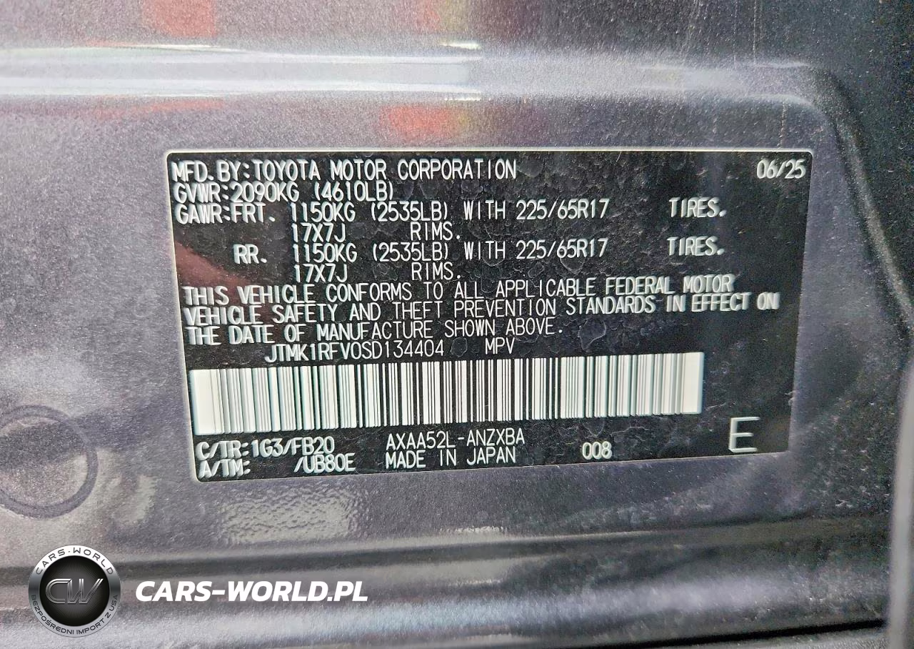 2025 Toyota Rav4 Le VIN:JTMK1RFV0SD134404 - 12
