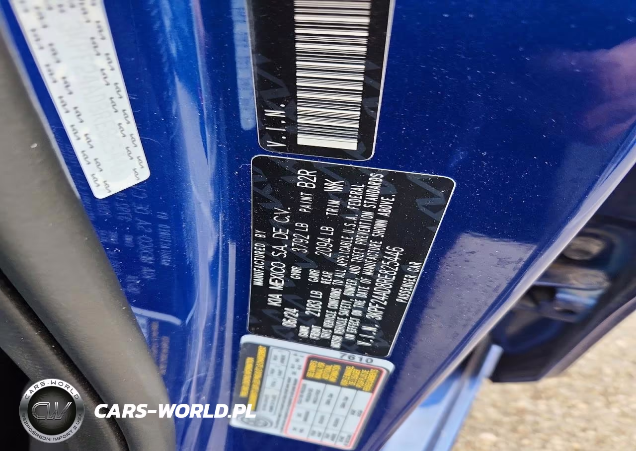 2024 Kia Forte Lxs VIN:3KPF24AD8RE825446 - 12