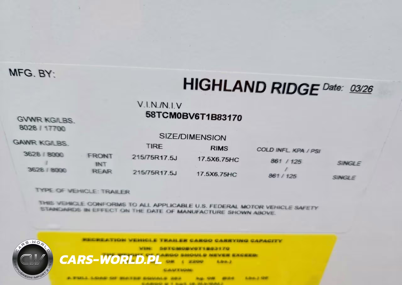 2026 Open Range Highland Ridge VIN:58TCM0BV6T1B83170 - 10