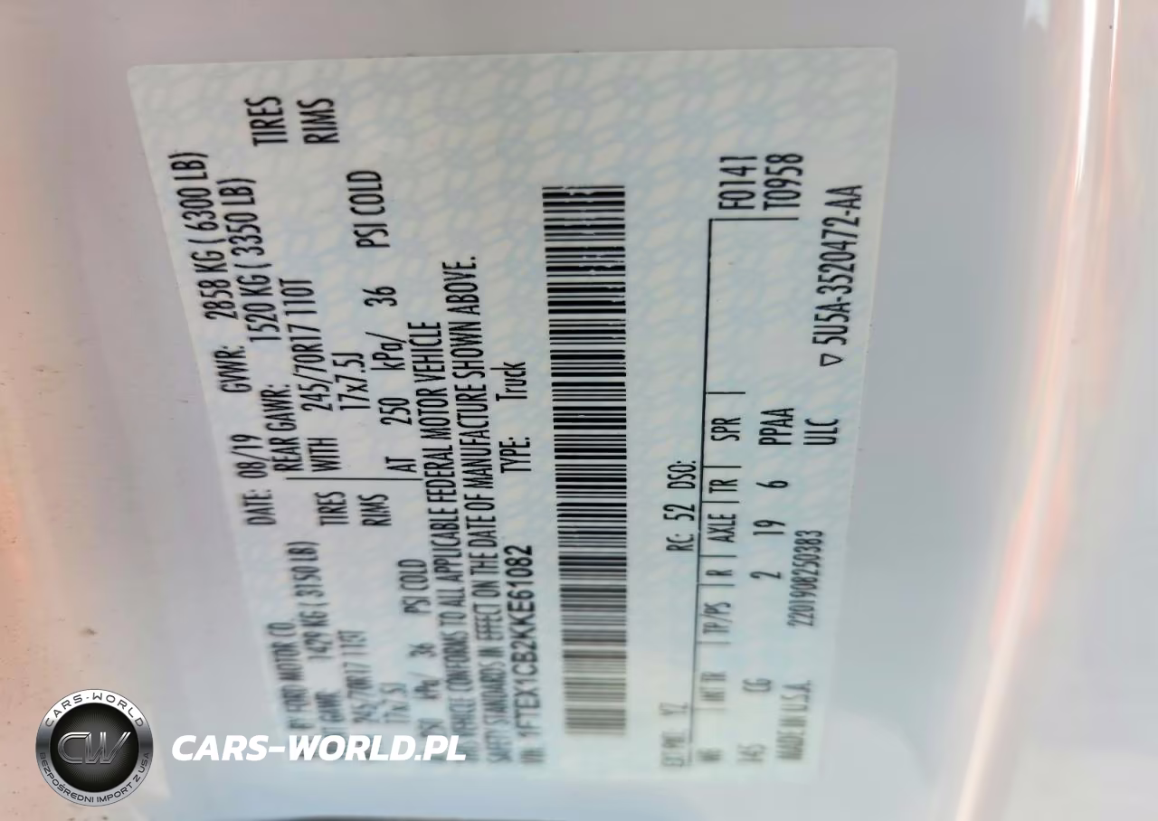 2019 Ford F150 Super Cab VIN:1FTEX1CB2KKE61082 - 12